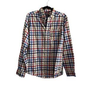 Phat Farm Mens SZ M Multicolor Checked Long Sleeve Button Up Dress Shirt